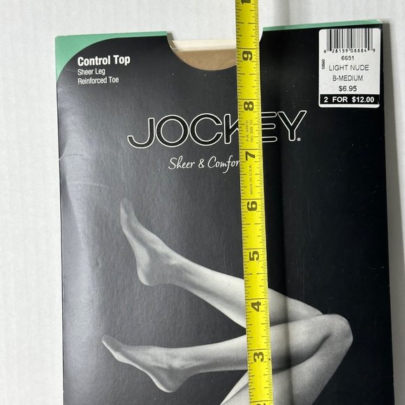 Lot of 6 dead new stock VTG pantyhose Jockey Black Pearl and Sheer Stretch brand - Picture 12 of 13